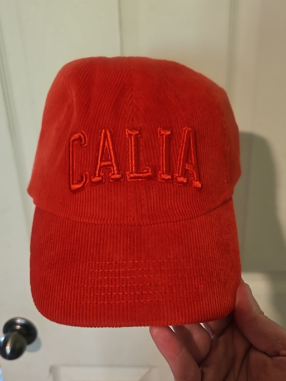 CALIA Women’s Anniversary Cord Cap: RED: NEW WITH TAGS: OS